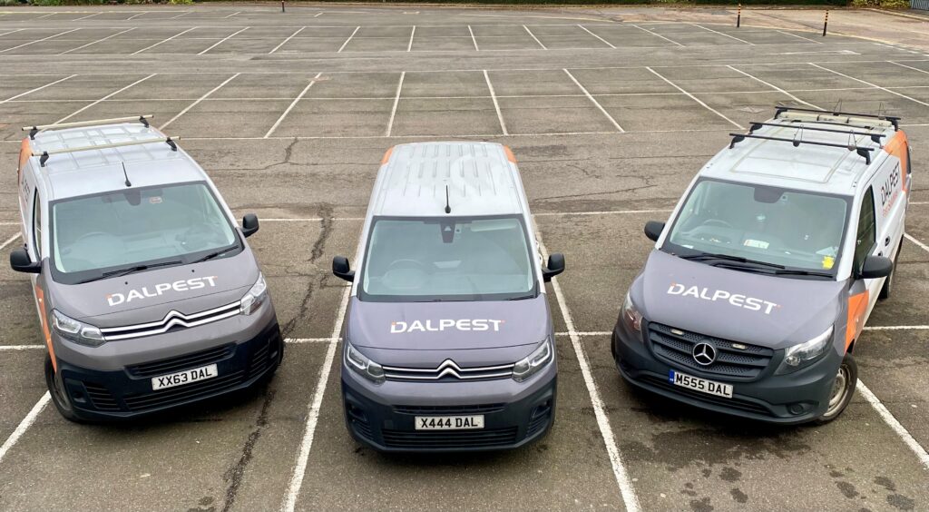 The fleet of DALPEST vans